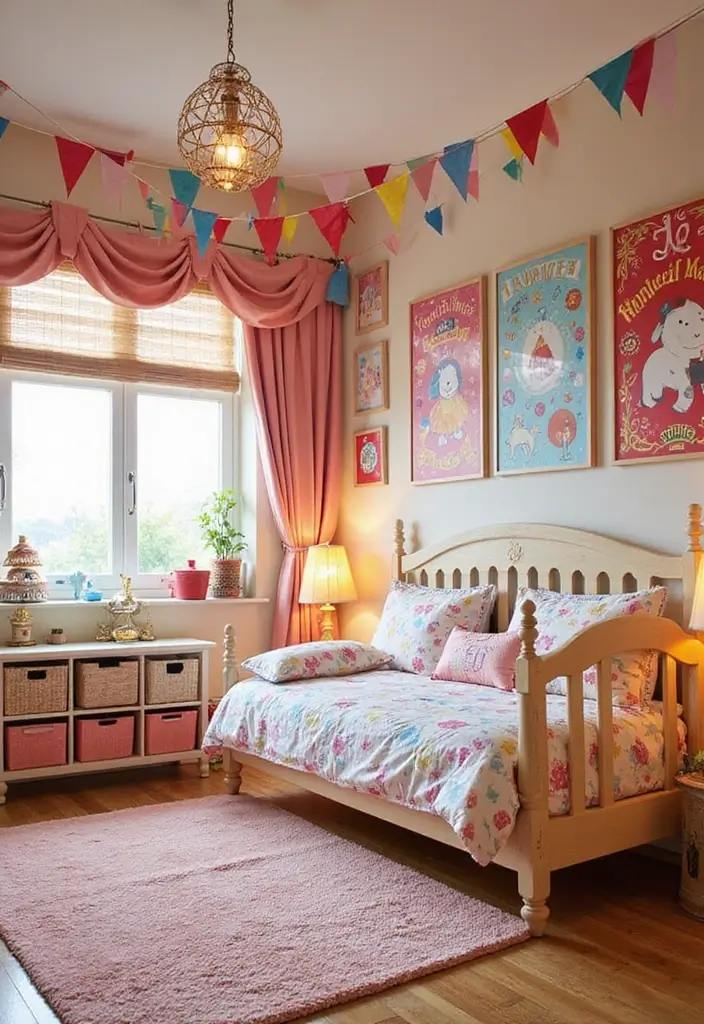 30 Toddler Girls Bedroom Ideas That Are Cute Whimsical 10. Bright and Fun Circus