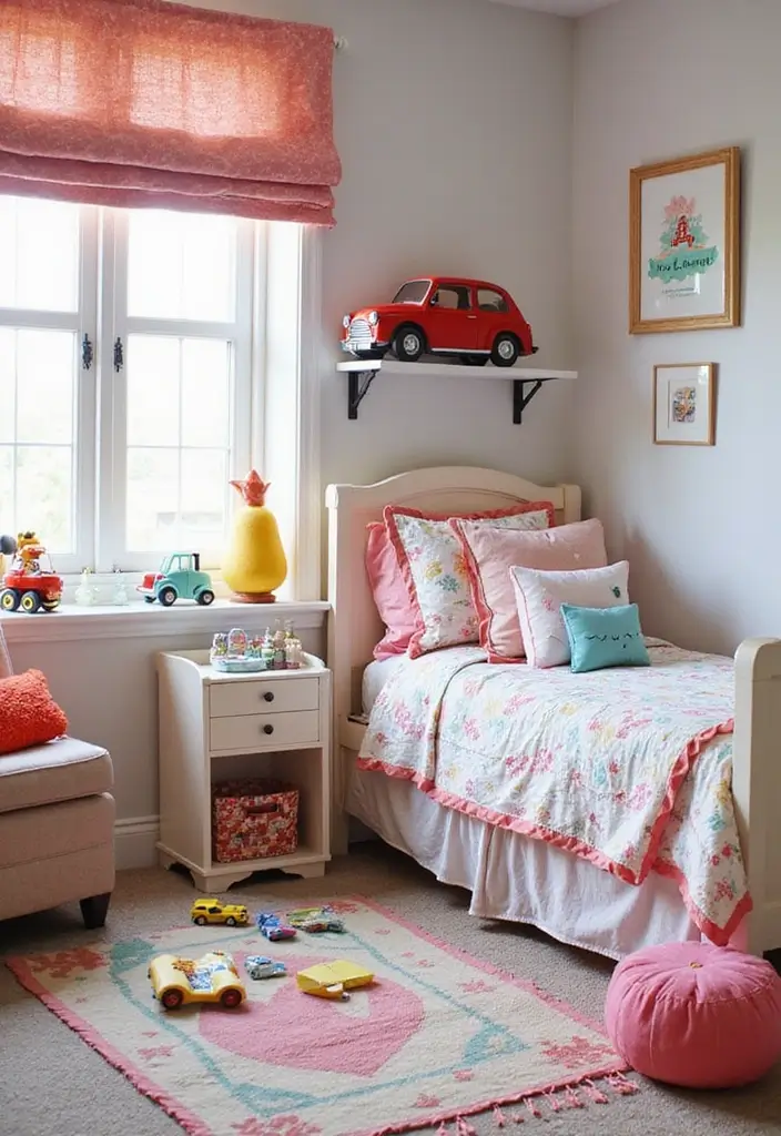 30 Toddler Girls Bedroom Ideas That Are Cute Whimsical 18. Whimsical Transportation Hub