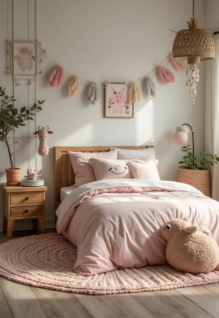 30 Toddler Girls Bedroom Ideas That Are Cute Whimsical 19. Fun Farmyard Fables