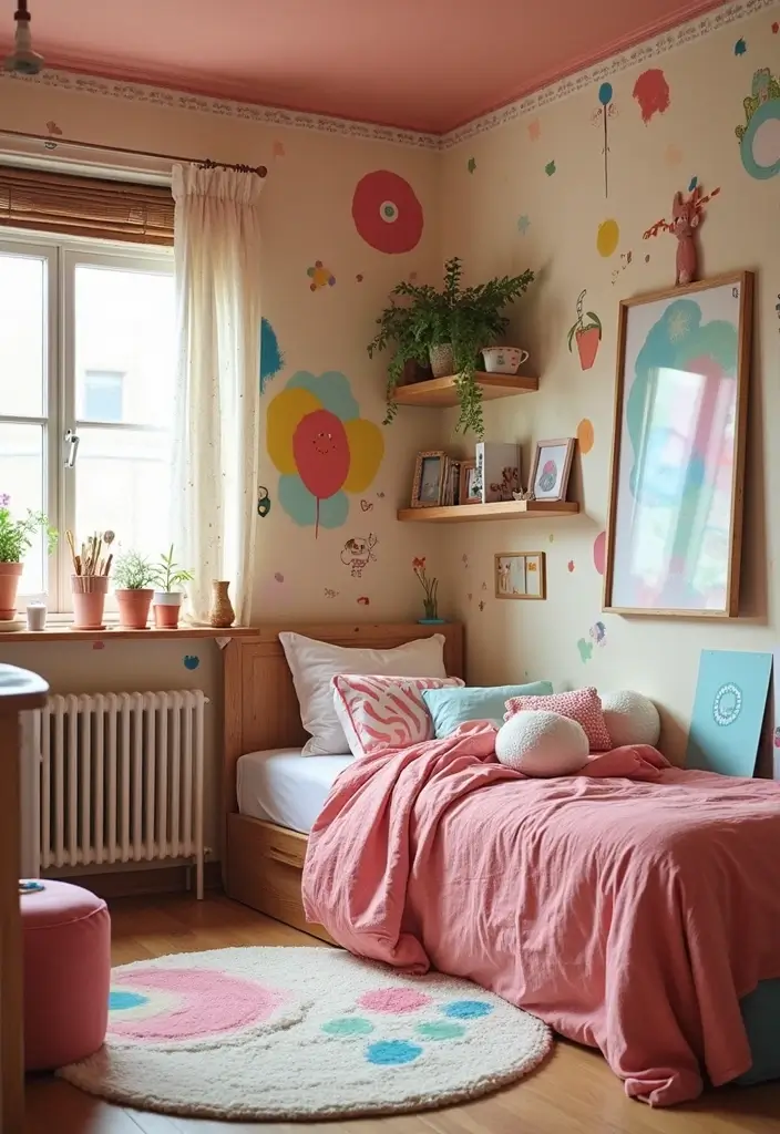 30 Toddler Girls Bedroom Ideas That Are Cute Whimsical 20. Playful Art Studio