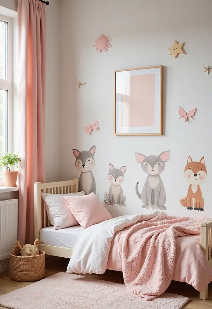 30 Toddler Girls Bedroom Ideas That Are Cute Whimsical 23. Whimsical Woodland Creatures