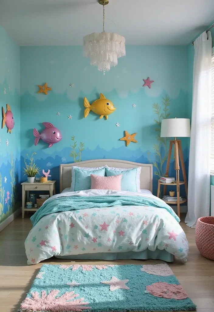 30 Toddler Girls Bedroom Ideas That Are Cute Whimsical 4. Under the Sea Adventure