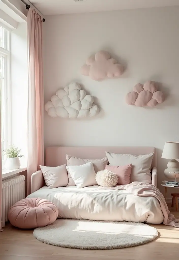 30 Toddler Girls Bedroom Ideas That Are Cute Whimsical 5. Dreamy Cloudscape Retreat