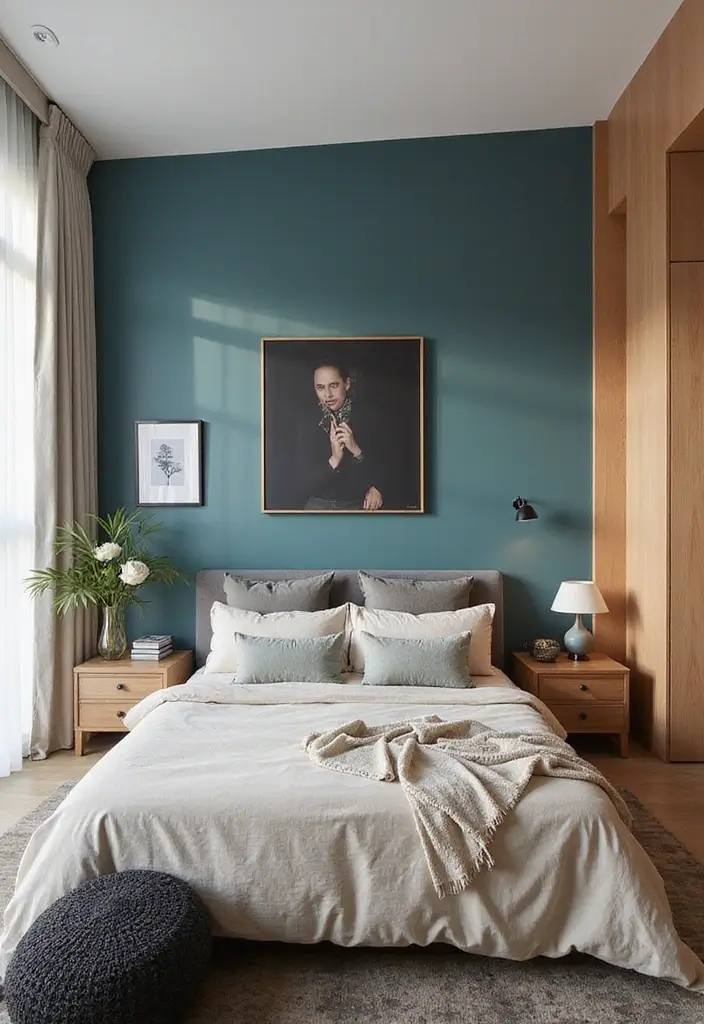 25 Bedroom Wall Painting Ideas Creativity Design That Inspire You 10. Striking Accent Walls