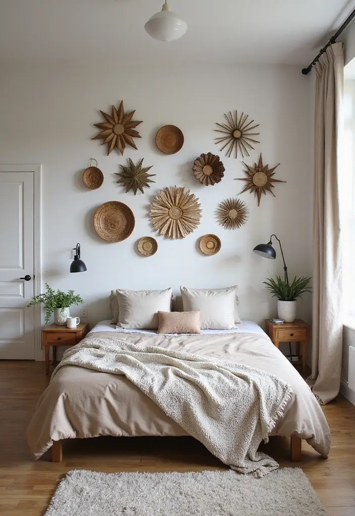 25 Bedroom Wall Painting Ideas Creativity Design That Inspire You 13. Upcycled Materials