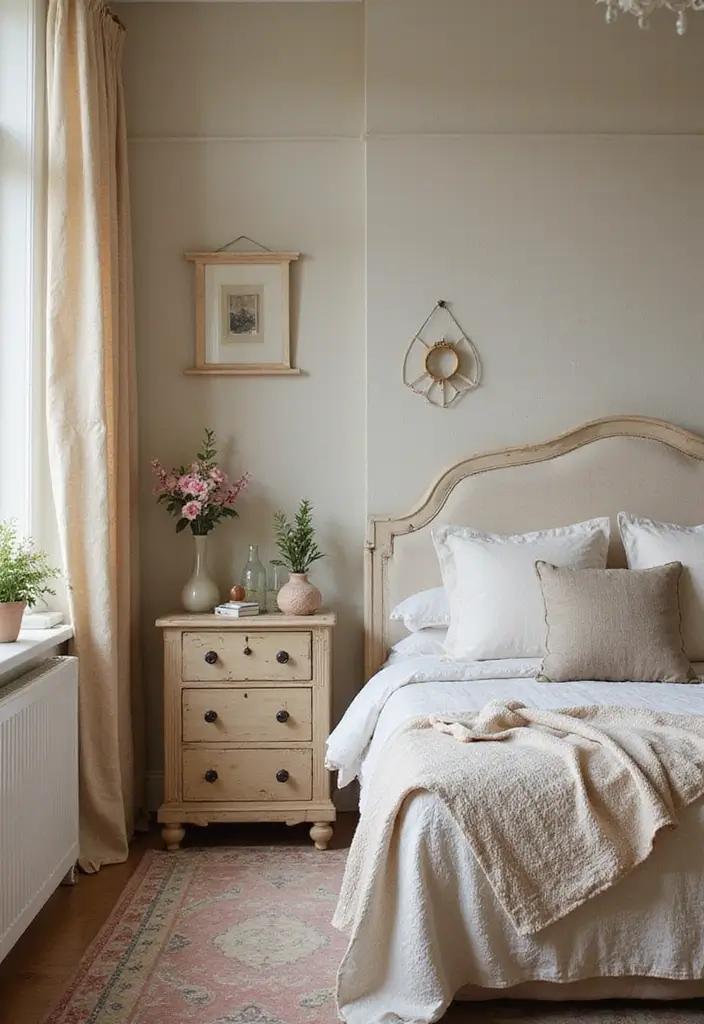 25 Bedroom Wall Painting Ideas Creativity Design That Inspire You 22. Vintage Charm