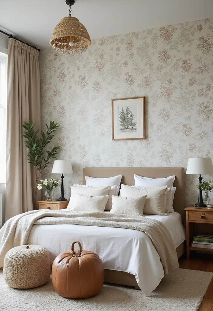 25 Bedroom Wall Painting Ideas Creativity Design That Inspire You 24. Eco Friendly Wallpaper