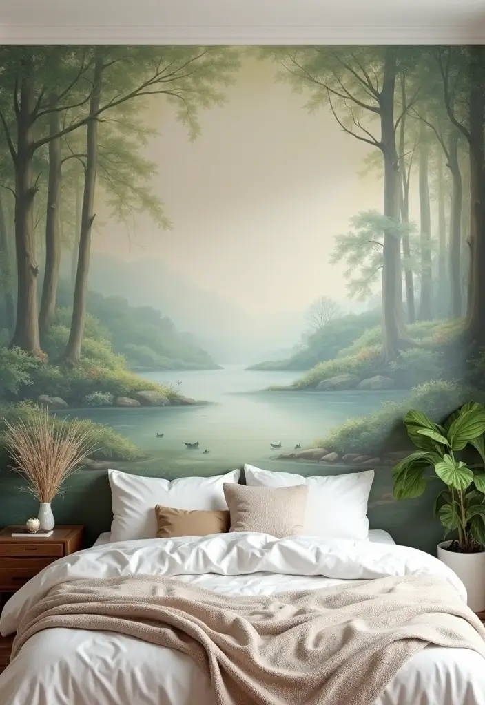 25 Bedroom Wall Painting Ideas Creativity Design That Inspire You 3. Nature Inspired Murals
