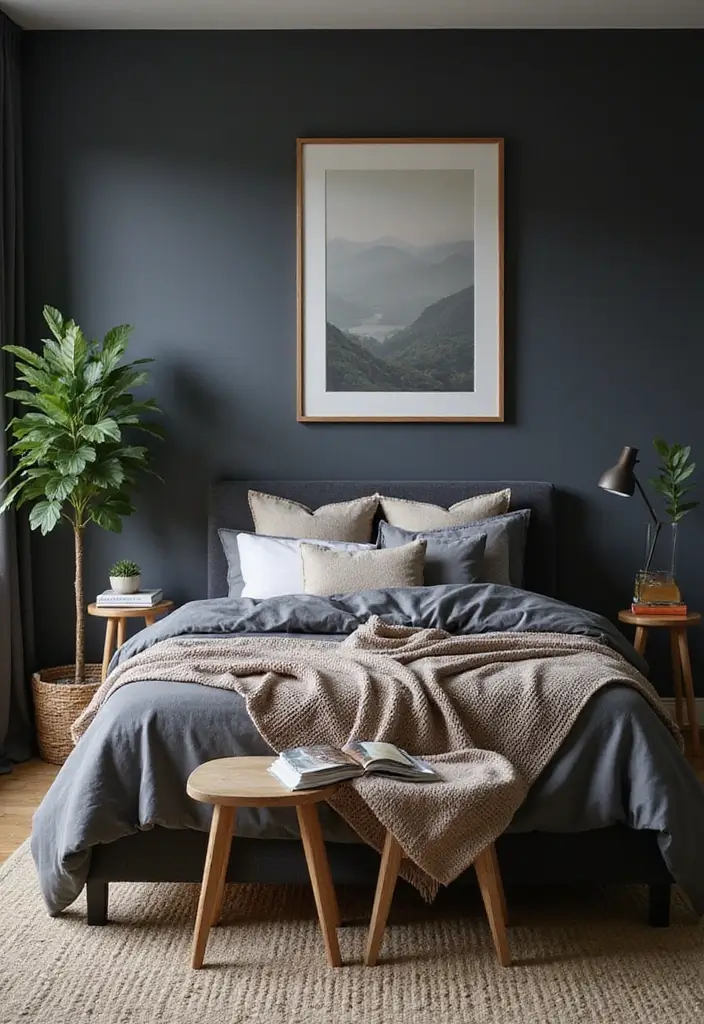 30 Dark Gray Bedroom Ideas That Look Sophisticated Sleek 30. Seasonal Decor Changes