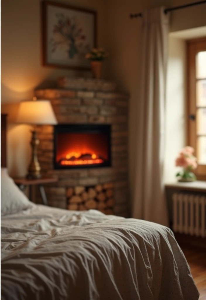 30 Electric Fireplace Ideas Bedroom That Add Warmth and Luxury 15. Electric Fireplaces with Remote Control