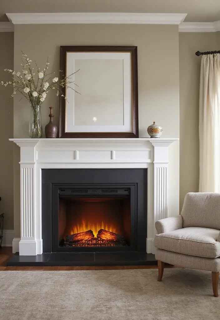 30 Electric Fireplace Ideas Bedroom That Add Warmth and Luxury 4. Stylish Electric Fireplace Inserts