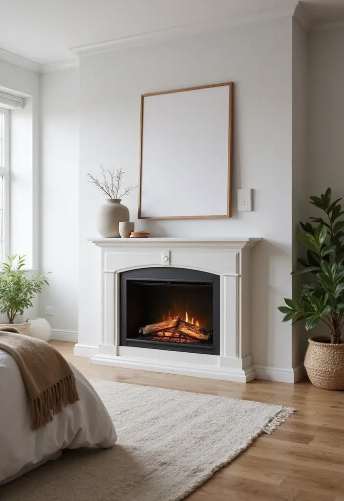 30 Electric Fireplace Ideas Bedroom That Add Warmth and Luxury 5. Free Standing Electric Fireplaces