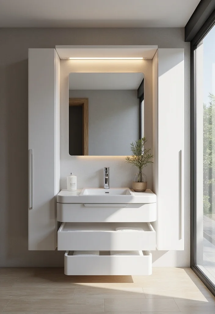 14 Bathroom Almirah Ideas For Neat Storage 5. Multi Purpose Almirah