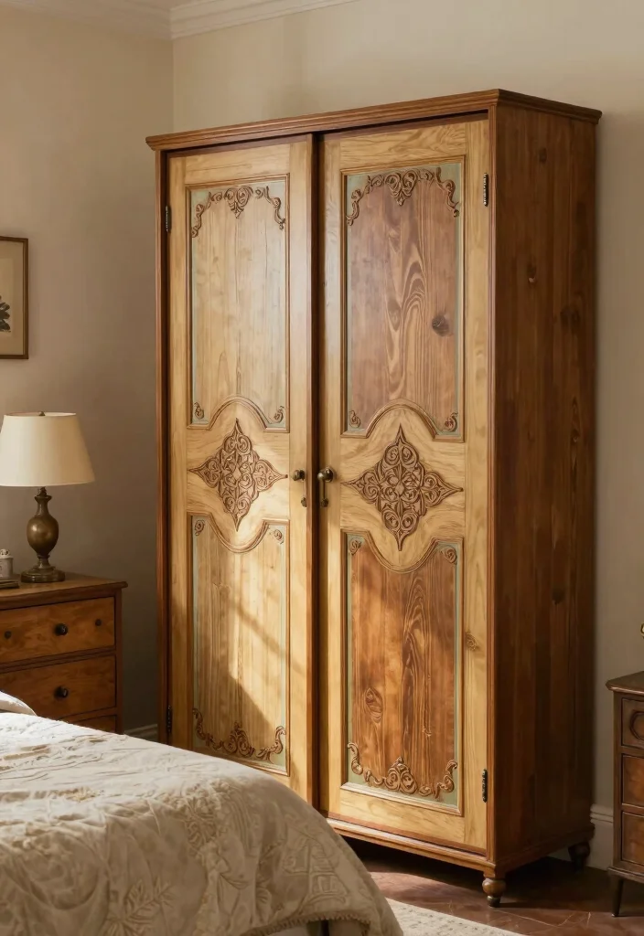 14 Bifold Bedroom Closet Door Ideas For Compact Spaces 11. Vintage inspired Bifold Doors