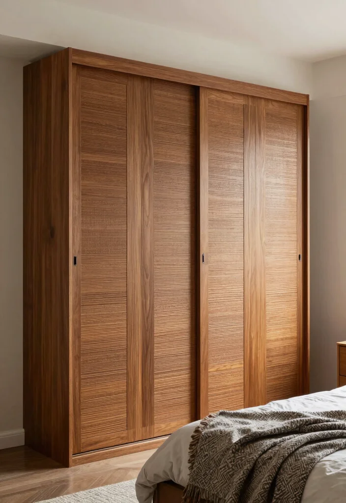14 Bifold Bedroom Closet Door Ideas For Compact Spaces 9. Textured Bifold Doors