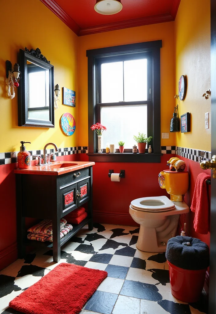 14 Boy Bathroom Ideas That Feel Fun 10. Racing Cars Bathroom