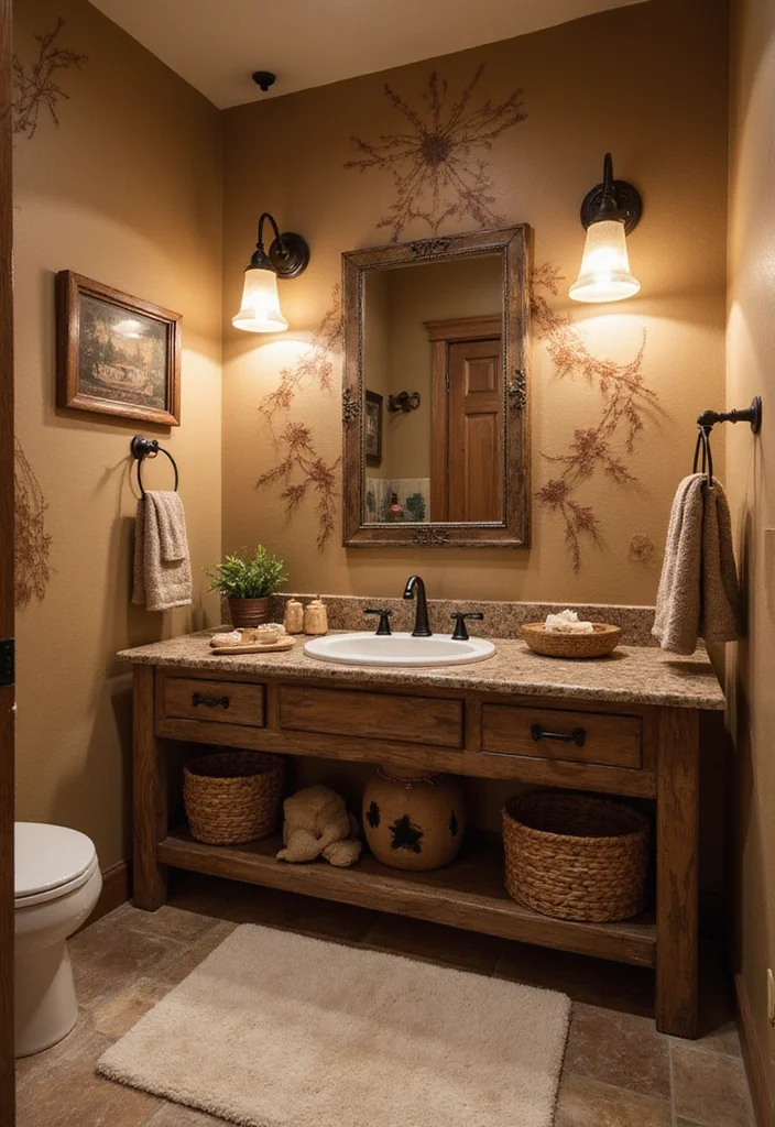14 Boy Bathroom Ideas That Feel Fun 12. Wild West Adventure