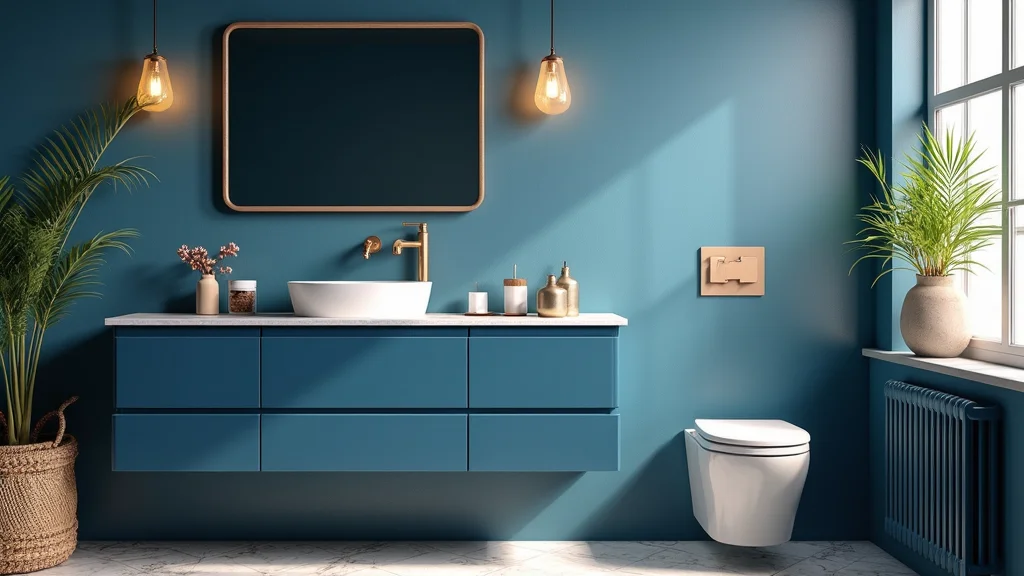 14 Dark Blue Vanity Bathroom Ideas That Stand Out