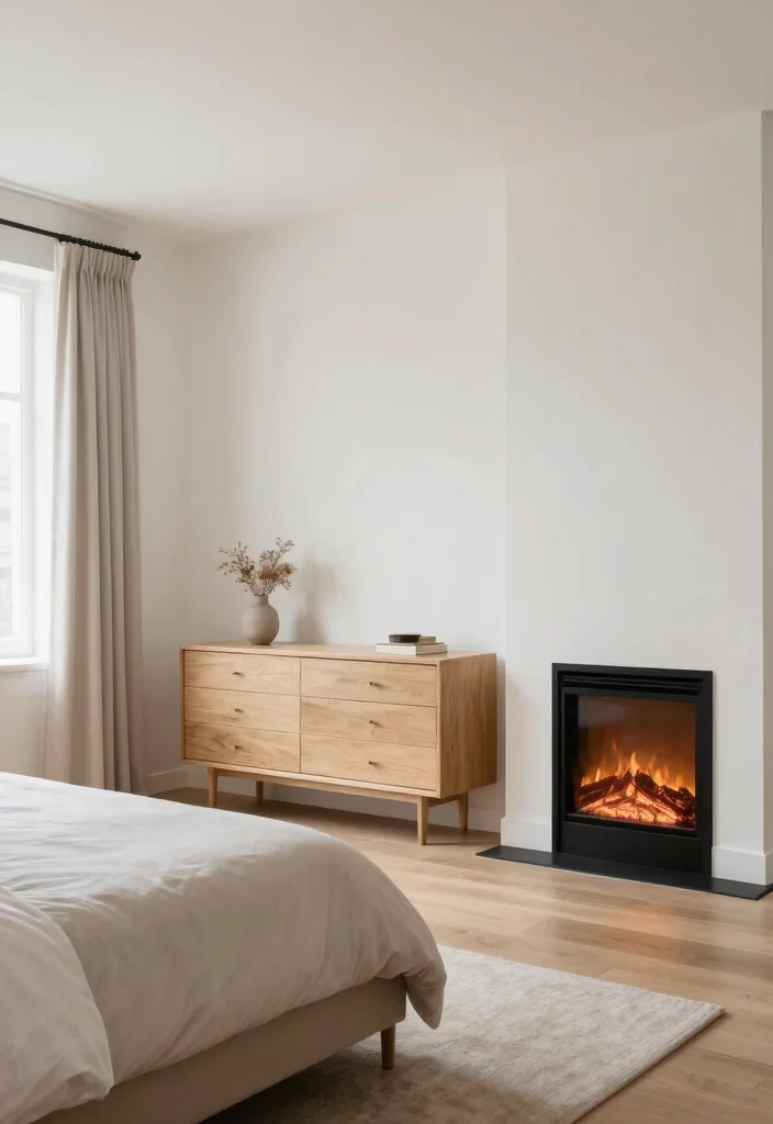 14 Electric Fireplace Bedroom Dresser Ideas For Smart Layout 4. Open Concept Bliss