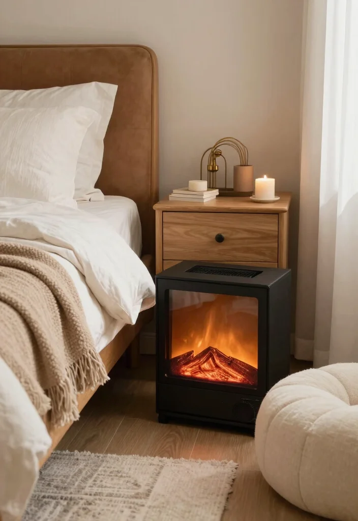 14 Electric Fireplace Bedroom Dresser Ideas For Smart Layout 8. Cozy Nook Setup