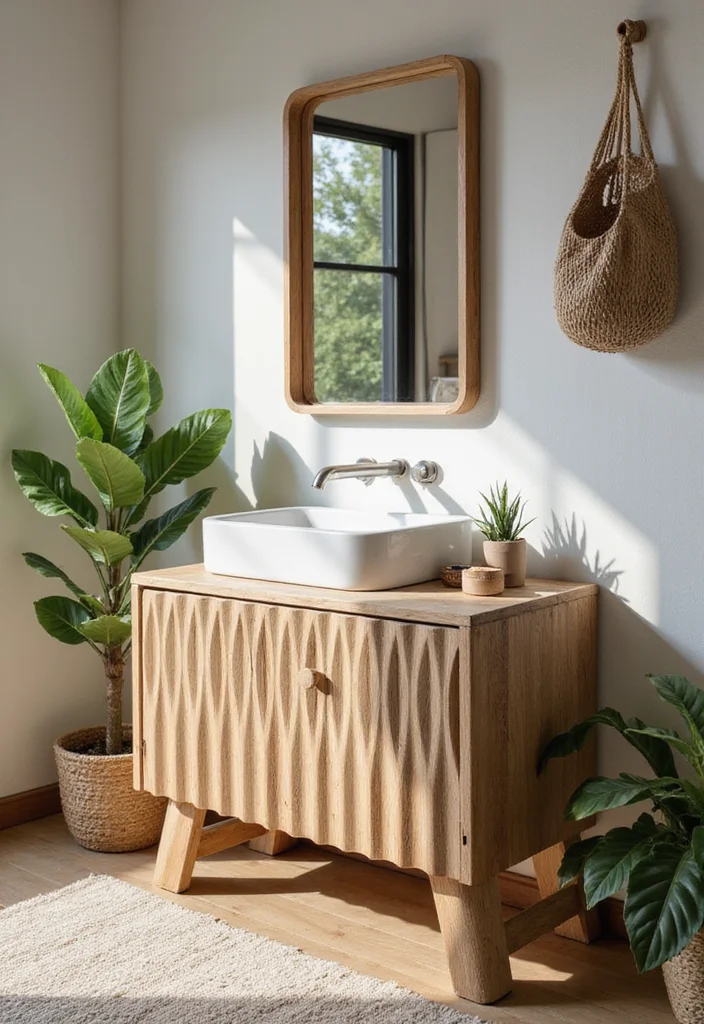 14 Fluted Bathroom Vanity Ideas For Modern Homes 12. Sustainable Choices