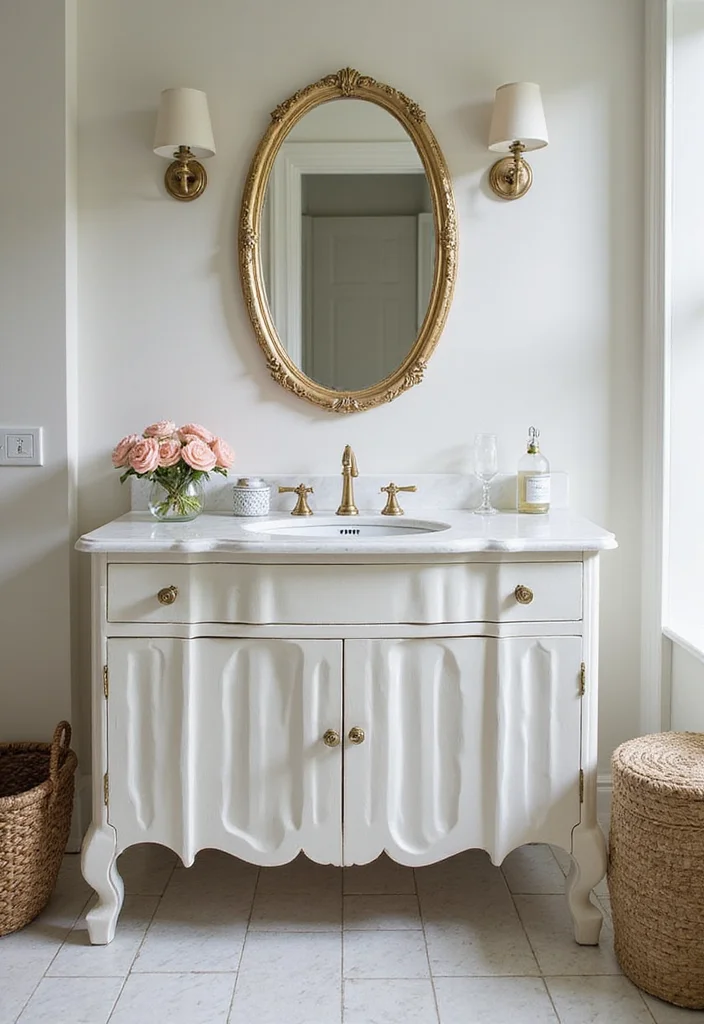 14 Fluted Bathroom Vanity Ideas For Modern Homes 14. Timeless Elegance