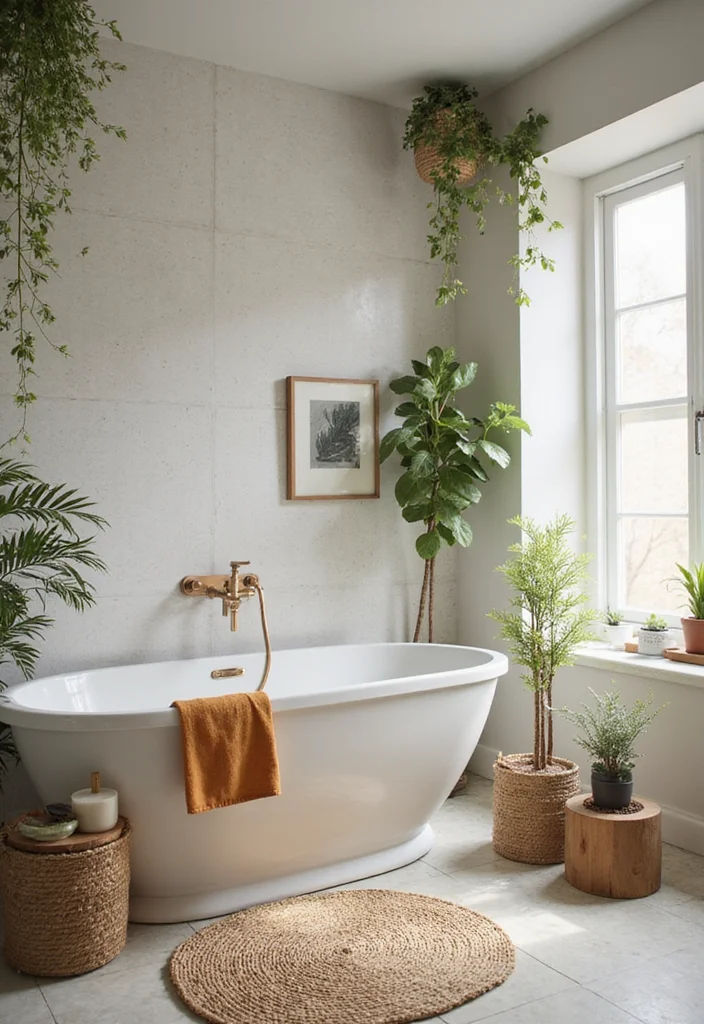 14 Gym Bathroom Ideas With Clean Style 11. Eco Friendly Choices