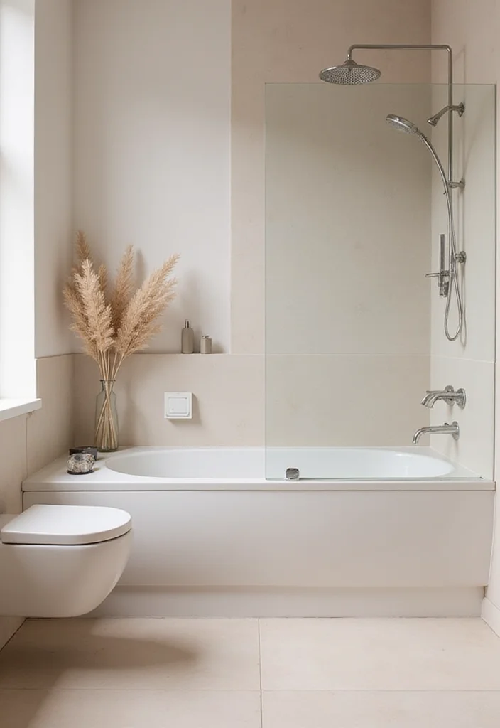 14 Gym Bathroom Ideas With Clean Style 14. Minimalist Color Palette