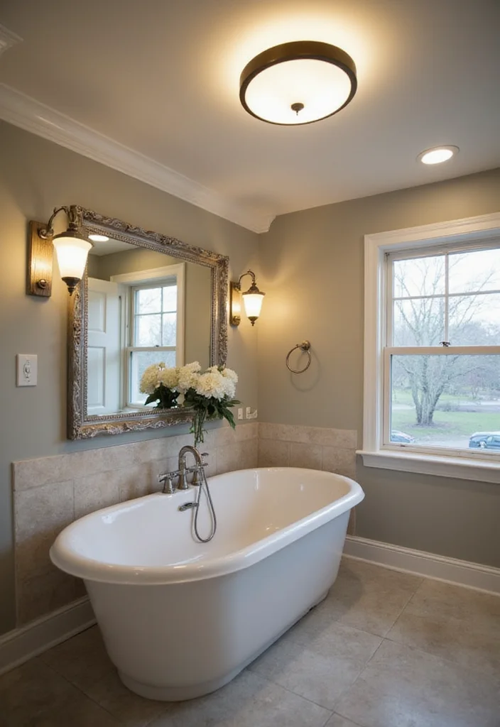 14 Gym Bathroom Ideas With Clean Style 7. Smart Lighting Choices