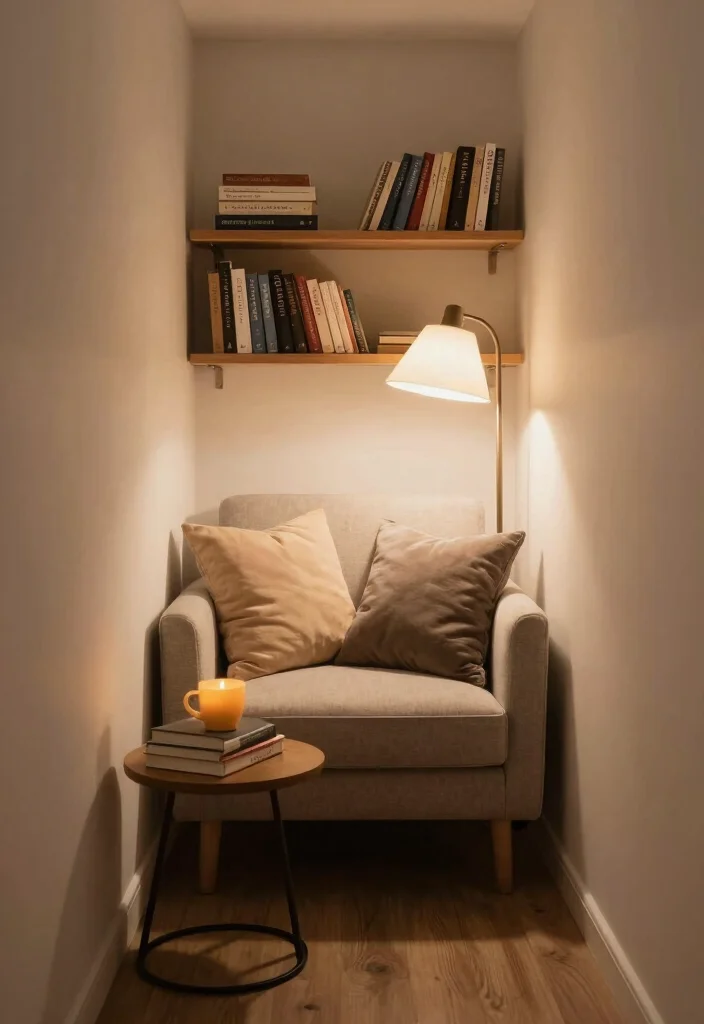 14 Long Narrow Bedroom Decor Ideas With Balanced Style 14. Create a Cozy Reading Corner