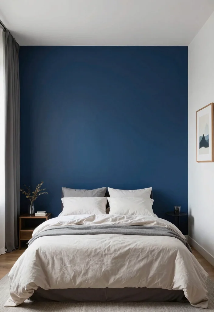 14 Long Narrow Bedroom Decor Ideas With Balanced Style 9. Create a Feature Wall