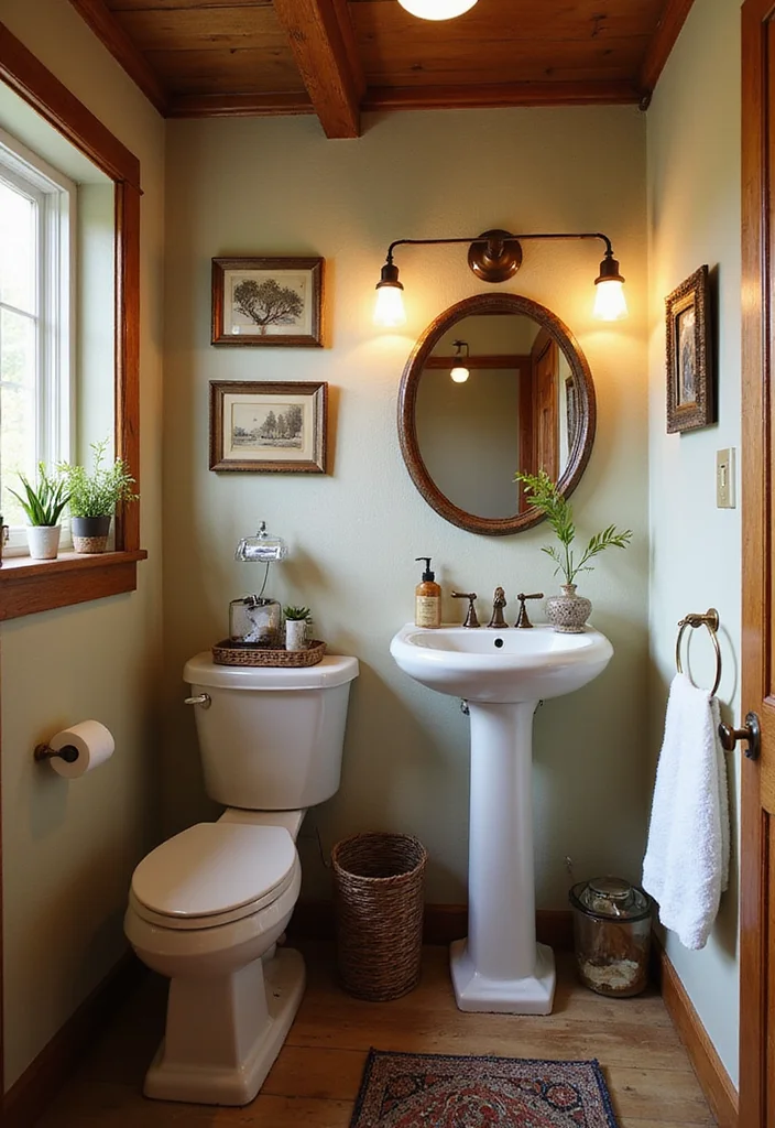 14 Modern Farmhouse Bathroom Vanity Ideas 14. Adding Personal Touches