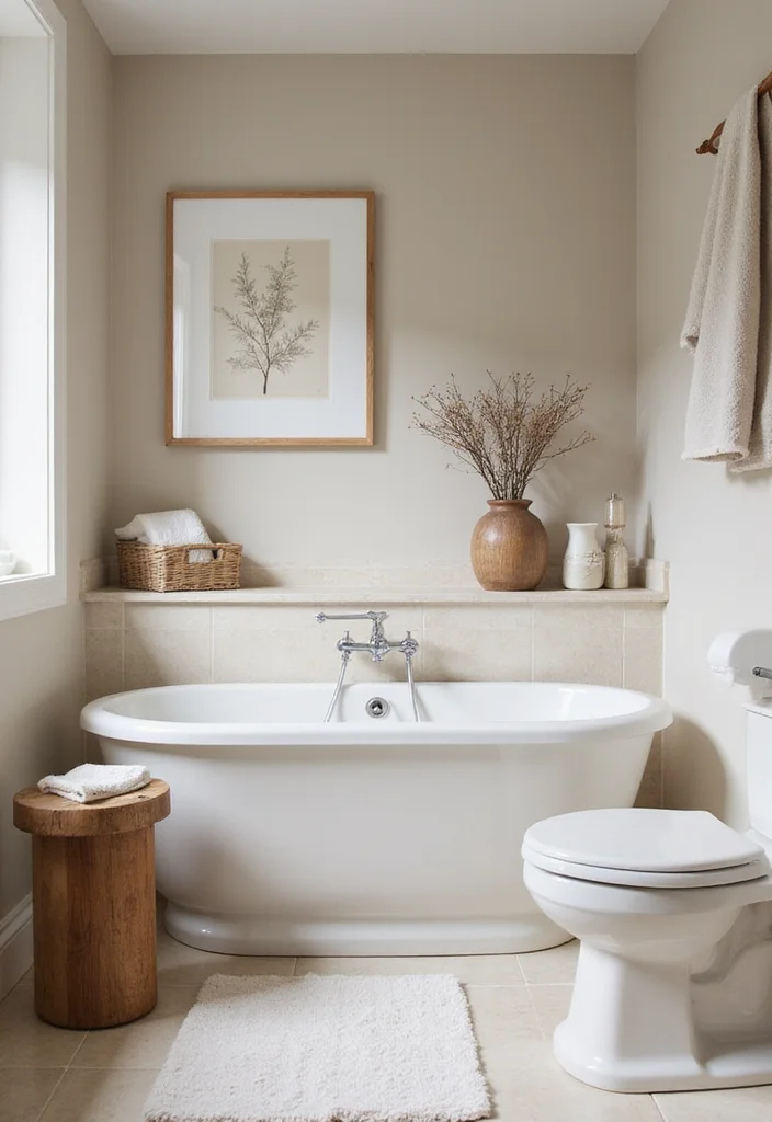 14 Modern Farmhouse Bathroom Vanity Ideas 5. Neutral Color Palette