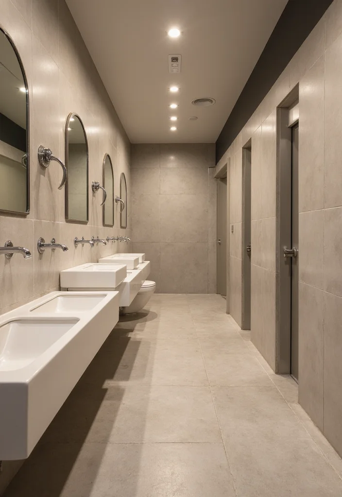 14 Public Bathroom Ideas For Better Design 10. Smart Technology 1