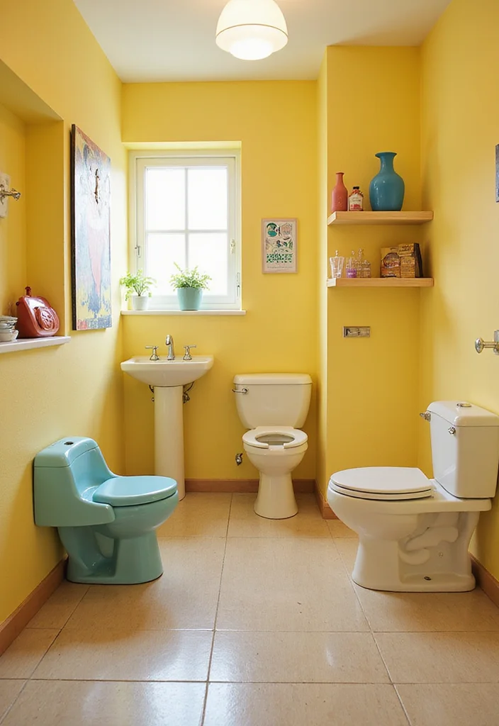 14 Public Bathroom Ideas For Better Design 13. Child Friendly Features 1