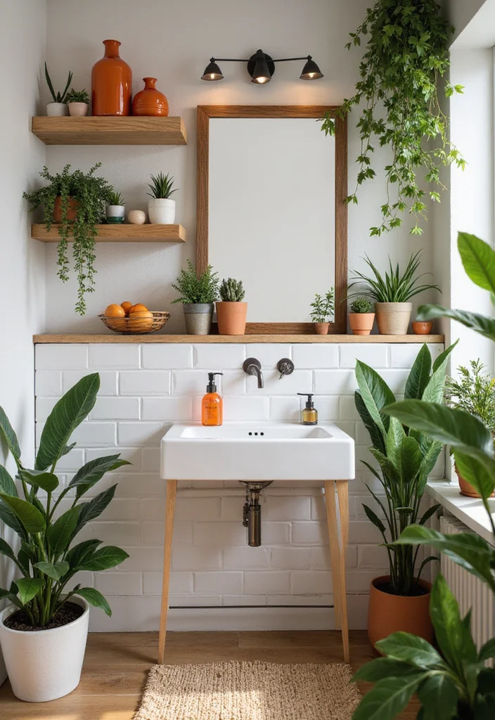 14 Shop Bathroom Ideas For Small Commercial Spaces 10. Colorful Accents
