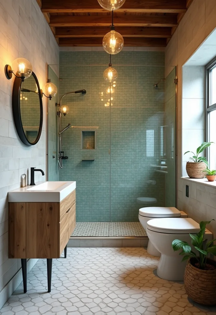 14 Shop Bathroom Ideas For Small Commercial Spaces 4. Sustainable Materials