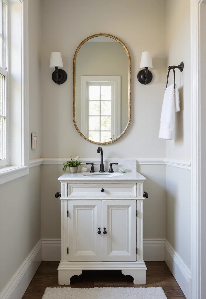 14 Single Sink Bathroom Vanity Ideas For Small Spaces 11. Transitional Styles