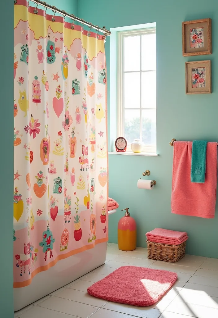 14 Toca Boca Bathroom Ideas Kids Will Love 2. Toca Boca Shower Curtain Fun