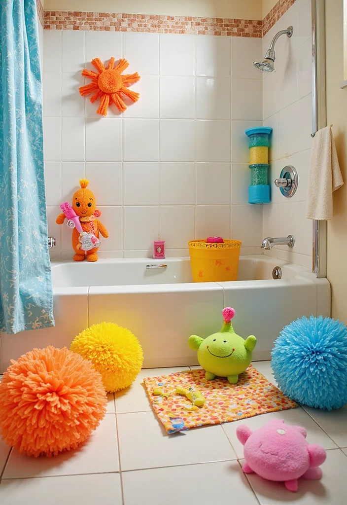 14 Toca Boca Bathroom Ideas Kids Will Love 8. Toca Boca Themed Shower Accessories