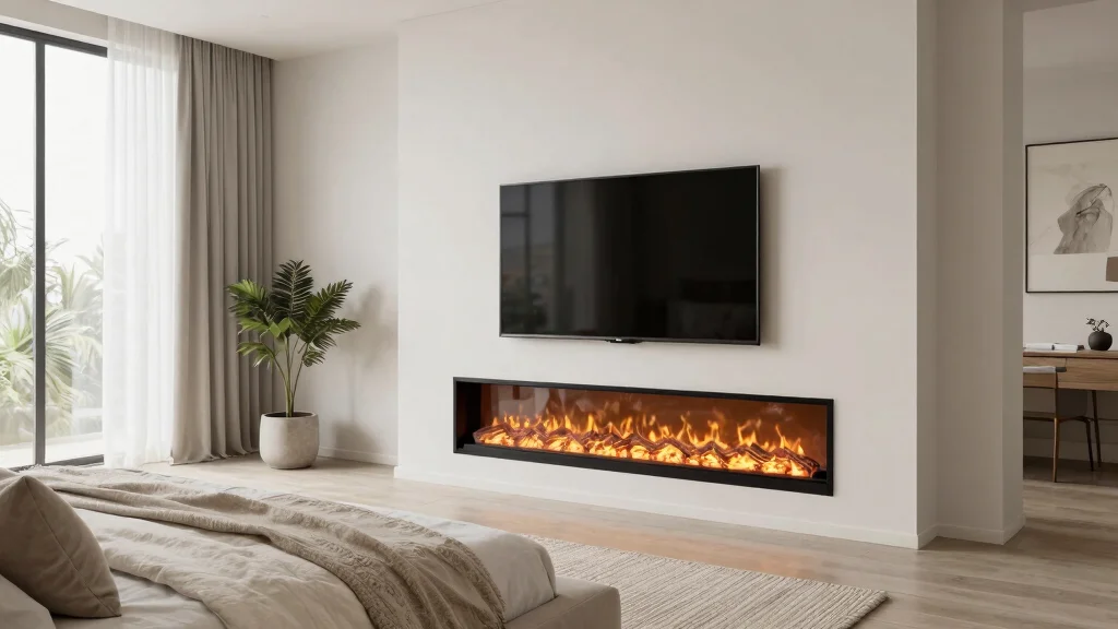 15 Electric Fireplace And TV Bedroom Ideas That Look Built In