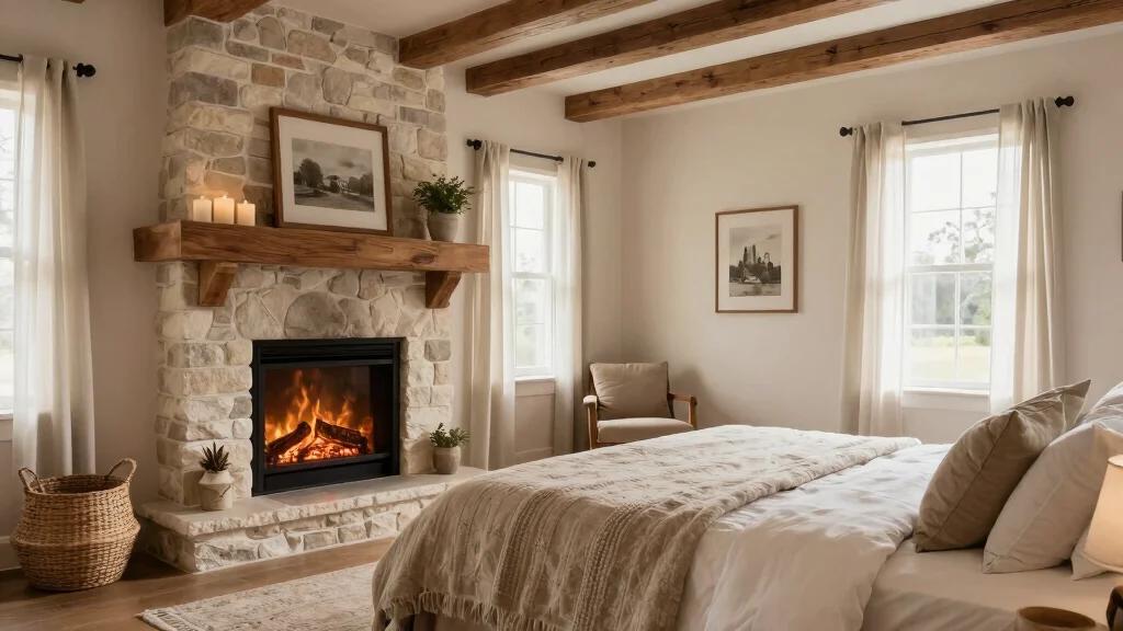 15 Electric Fireplace With Mantle Bedroom Ideas For Classic Warmth