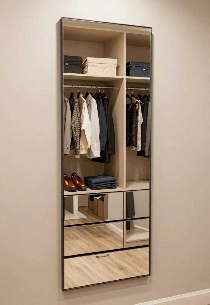 15 Long Narrow Bedroom Closet Ideas For Smart Storage 12. Use Reflective Surfaces