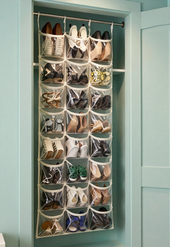 15 Long Narrow Bedroom Closet Ideas For Smart Storage 4. Over the Door Storage Solutions