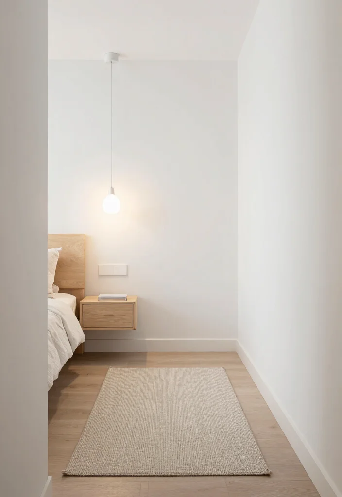 15 Long Narrow Bedroom Interior Design Ideas That Maximize Space 10. Keep the Floor Clear