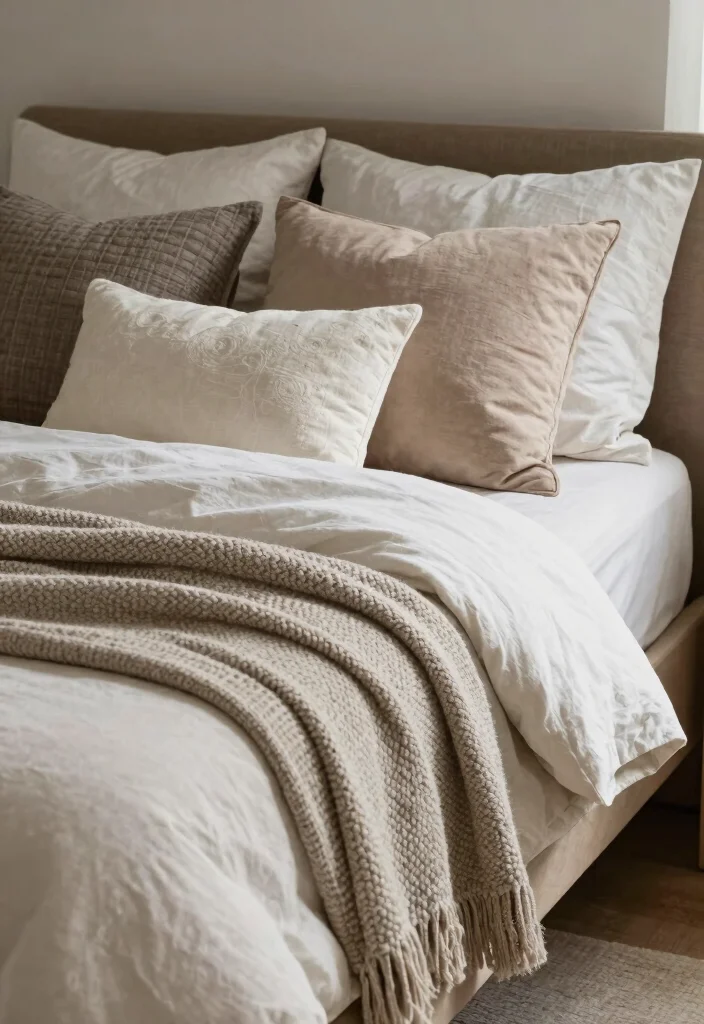 15 Long Narrow Bedroom Interior Design Ideas That Maximize Space 14. Layer Textiles for Warmth