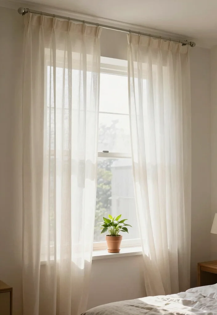 15 Long Narrow Bedroom Interior Design Ideas That Maximize Space 8. Utilize Window Treatments Wisely