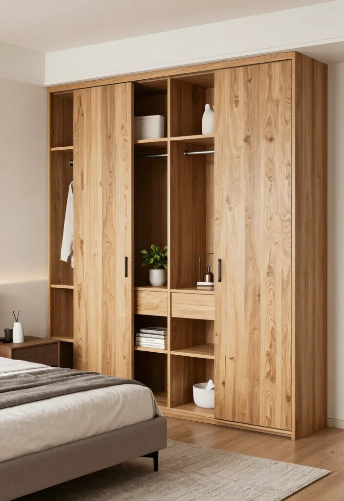 15 Modern Bedroom Closet Door Ideas With Sleek Design 15. Dual Purpose Closet Doors
