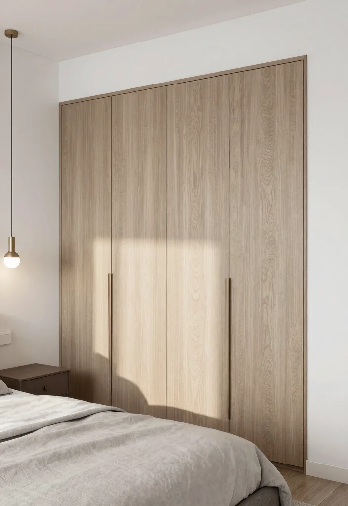 15 Modern Bedroom Closet Door Ideas With Sleek Design 8. Textured Panel Doors