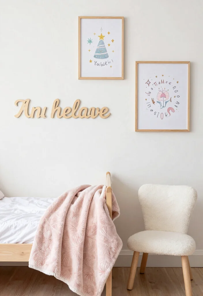 15 Toddler Girl Bedroom Decor Ideas With Sweet Charm 7. Personalized Accessories